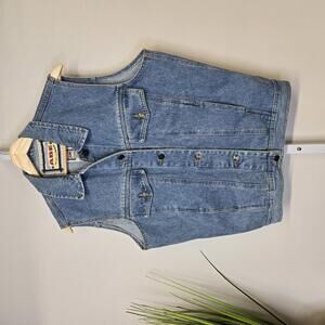 Vintage ABE Denim Vest Jacket Medium